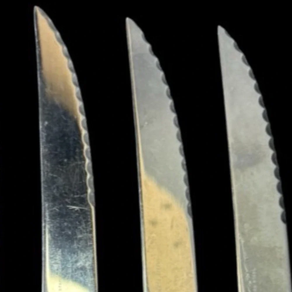 Ekco Eterna Colonial Richmond Hollow Handle Steak Knife Lot of 6